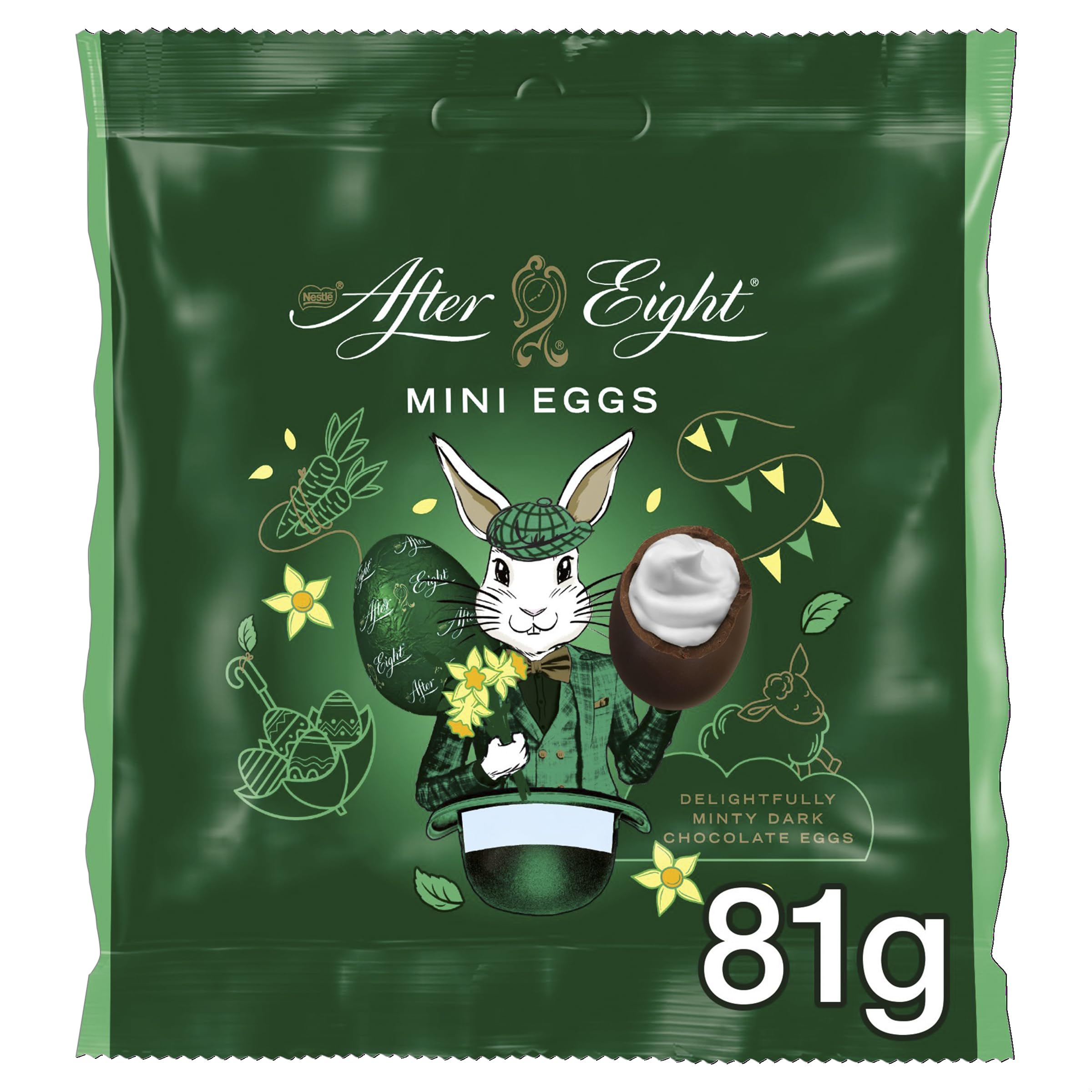 12 x After Eight Dark Mint Choc Mini Eggs Sharing Bag - 81GM