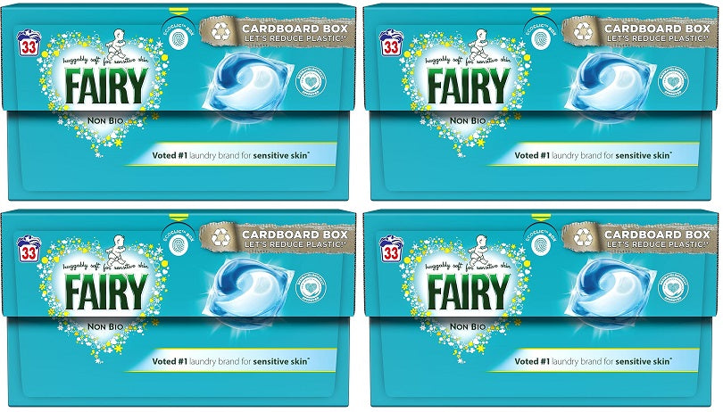 4 x Fairy Non Bio Pods - 33 PACK