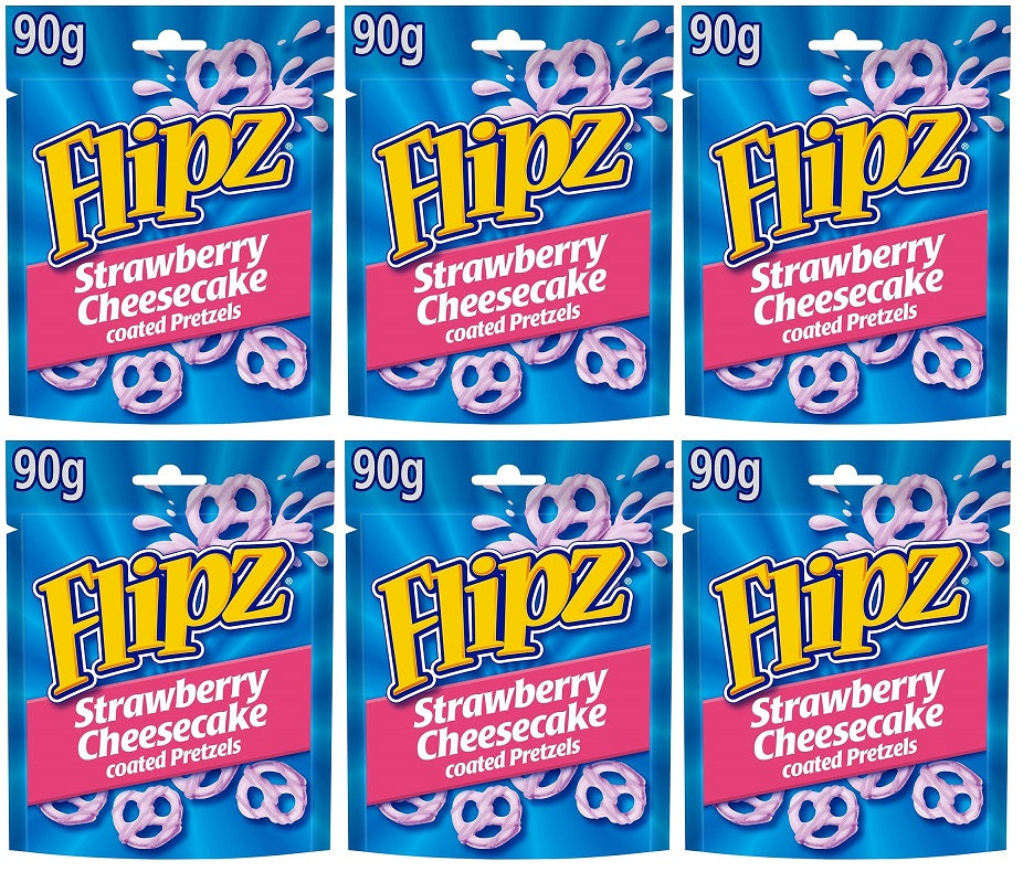 6 x Flipz Strawberry Cheesecake - 90GM