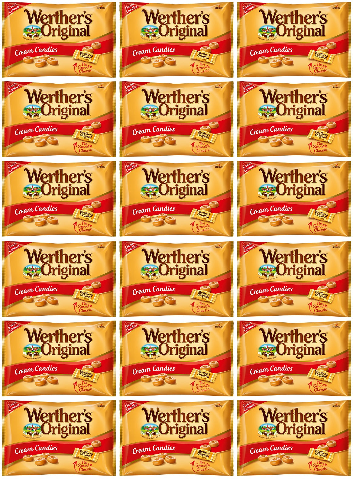 18 X Werthers Butter Candy - 135Gm