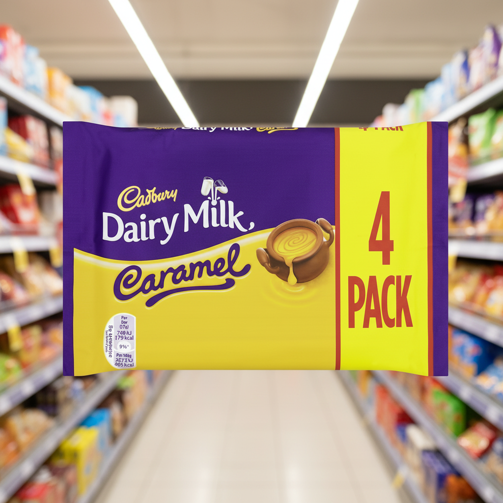 15 x Cadbury Dairy Milk Caramel Bars 4 X 37G (148G)