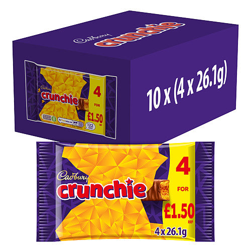 10 x Cadbury Crunchie 4pk - 104.4GM