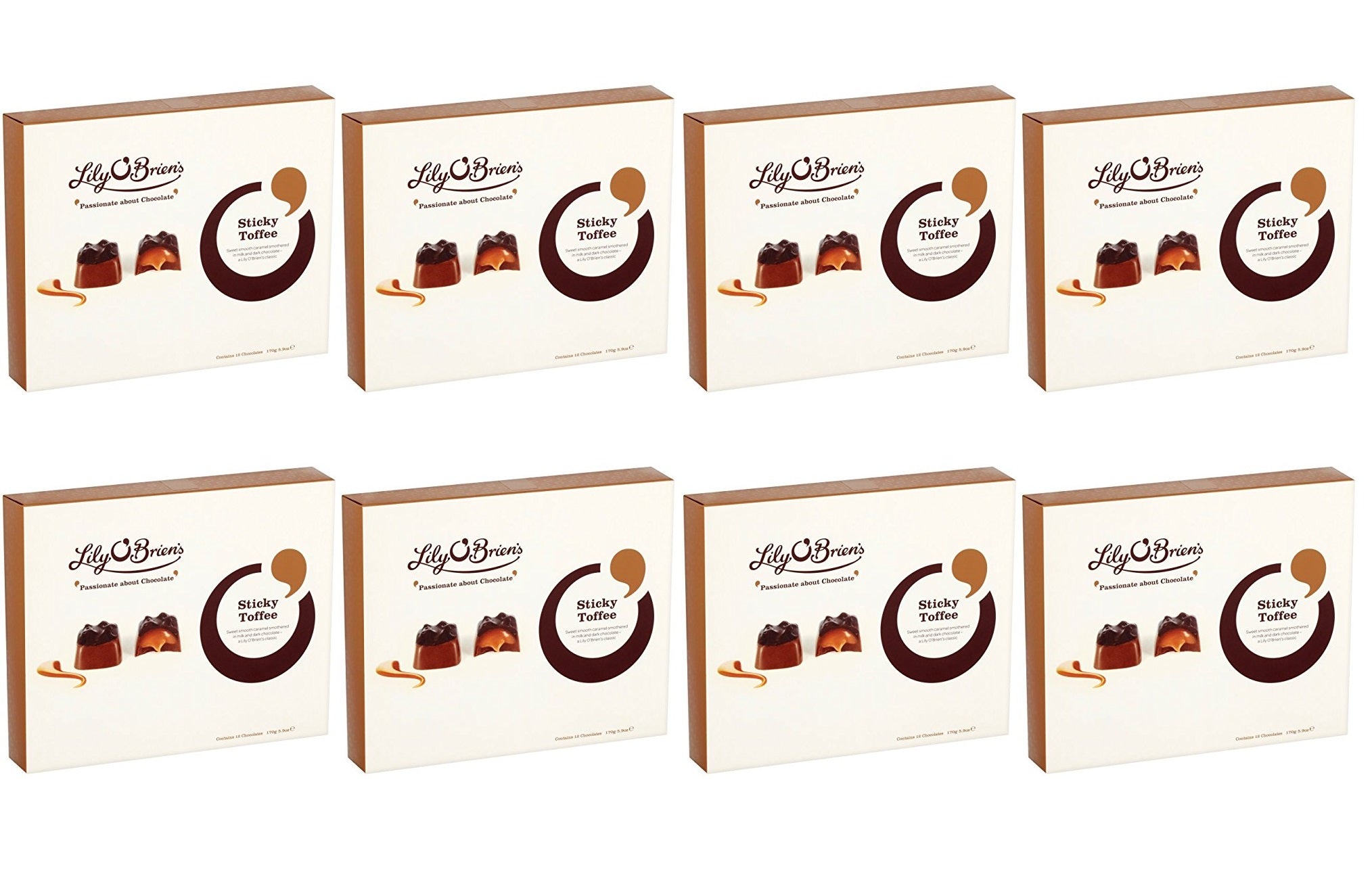 8 x Lily O Brien's Sticky Toffee