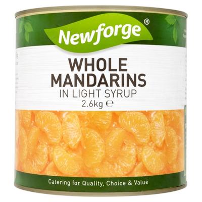 Newforge Whole Mandarins In Light Syrup 2.6Kg