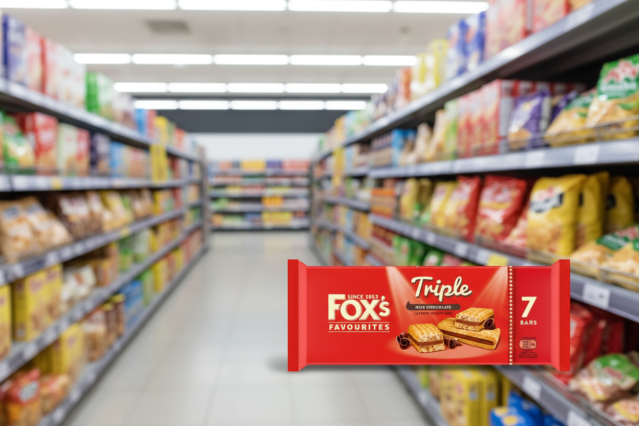 24 x Fox's  Triple Layered Biscuit Bar 7Pk