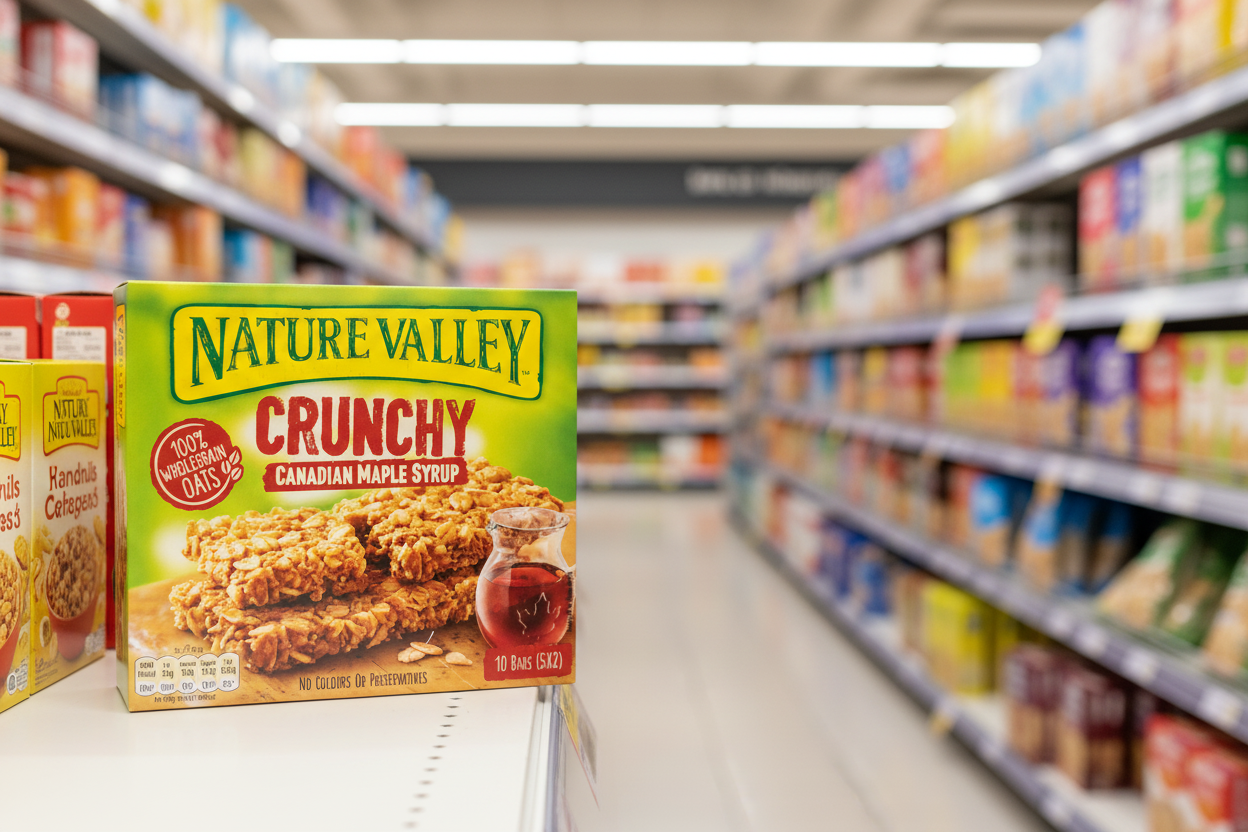 5 x Nature Valley Crunchy Canadian Maple Syrup 5 Pack 210Gm