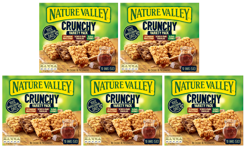 5 x Nature Valley Variety 5Pk 210Gm