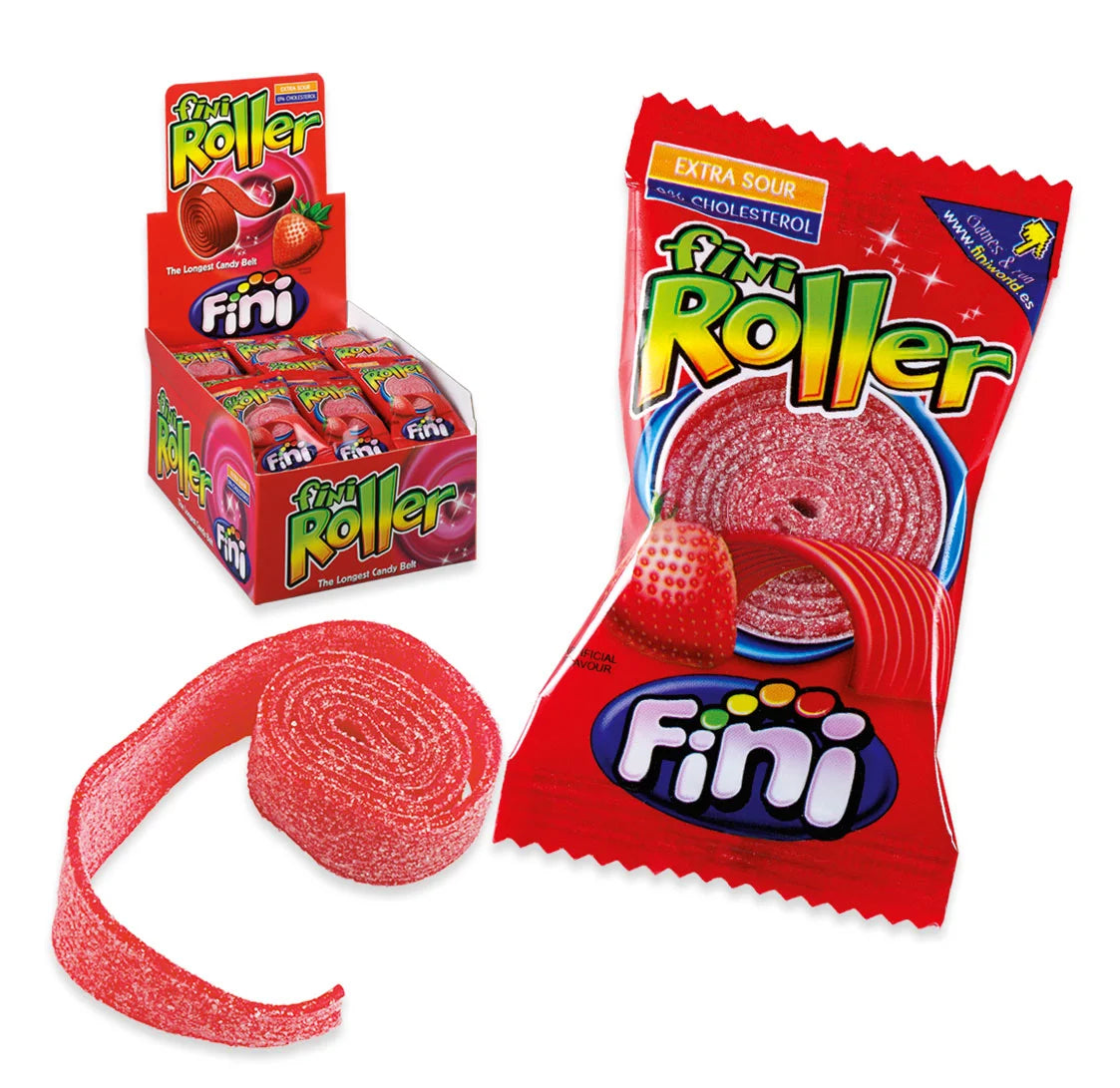 18 X Fini Strawberry Roller - 20Gm