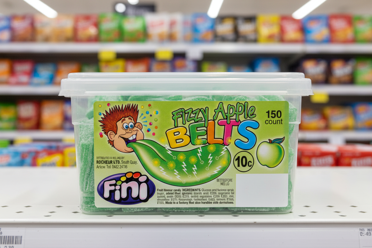 150 x Fini Fizzy Apple Belts 150 Count