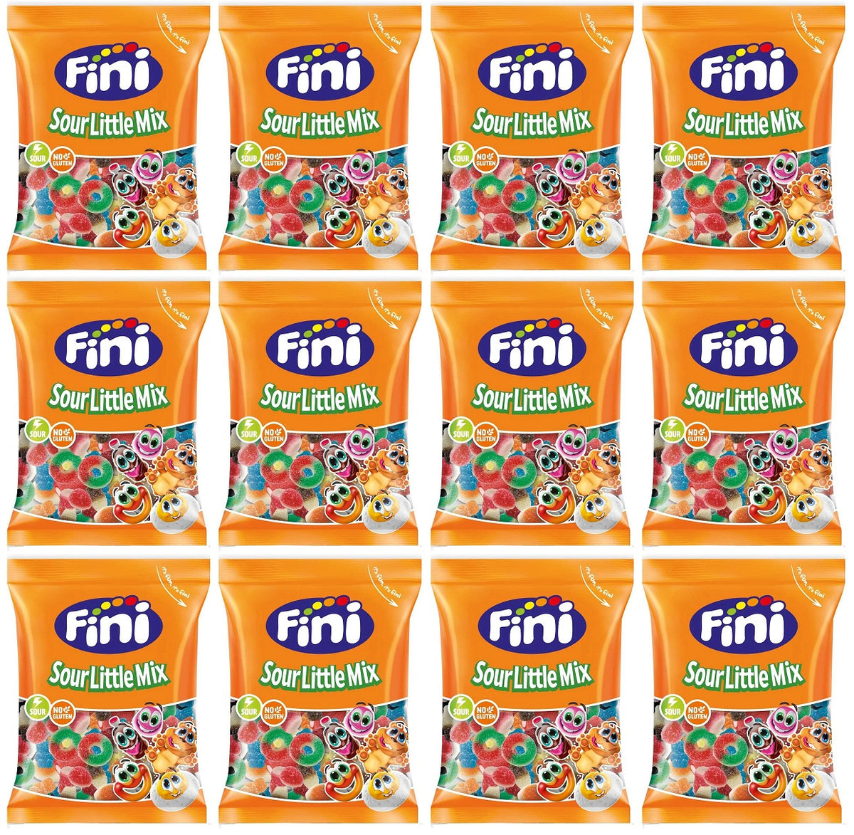 12 X Fini Fizzy Little Mix Sweet Bag - 75Gm