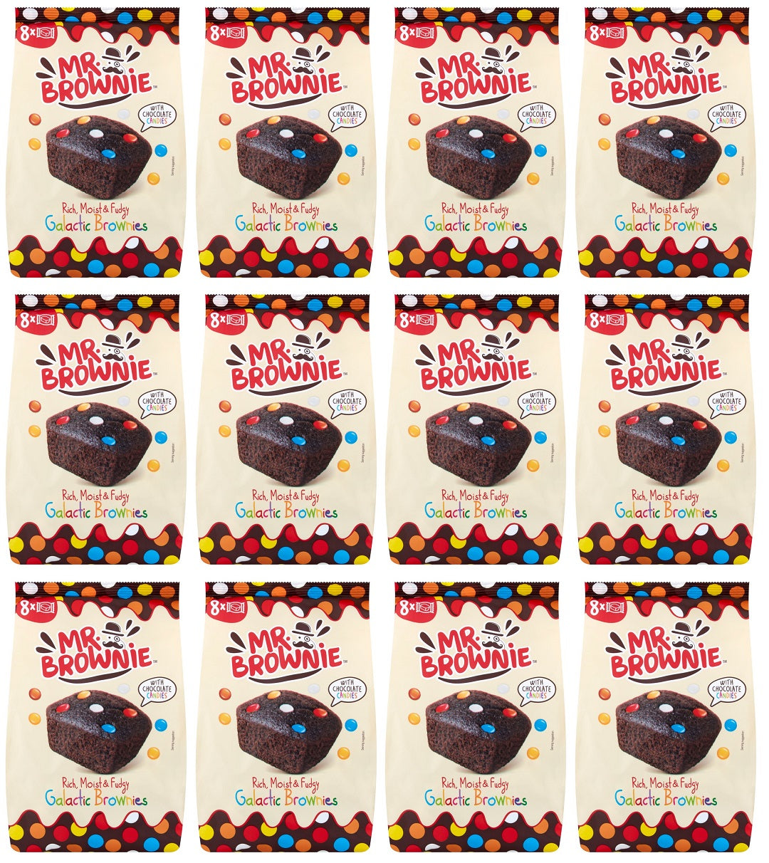 12 X Mr Brownie Galactic Brownie - 200Gm