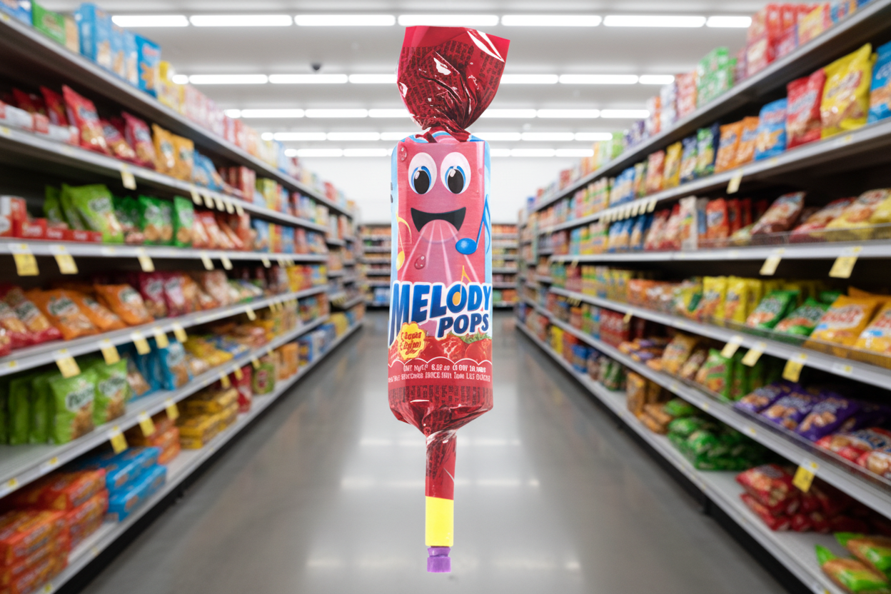 48 x Chupa Chups Melody Pops Strawberry 15G