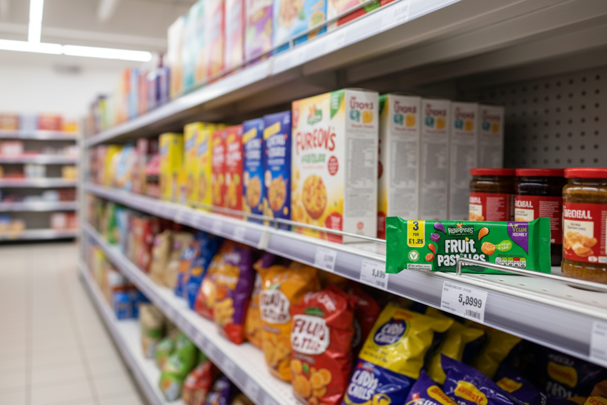 20 X Rowntrees Fruit Pastilles 3Pk Vegan 128G