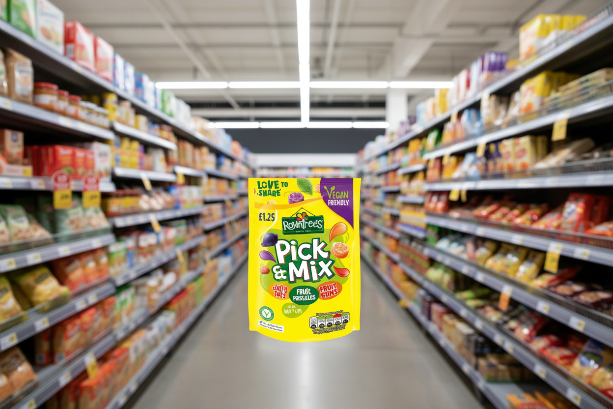 10 x Rowntrees Pick N Mix Pouch Vegan - 120Gm