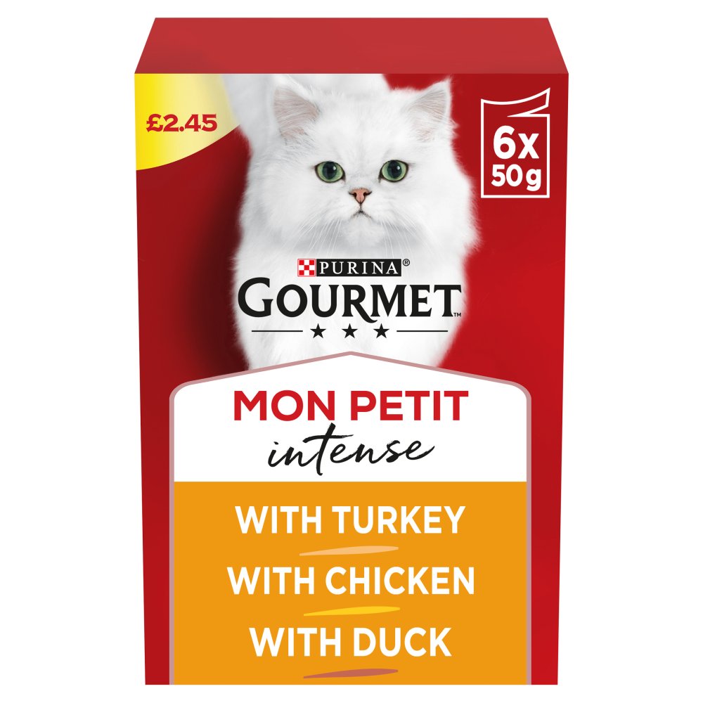 8 x Gourmet Mon Petit Intense 6 Pack - 6X50GM