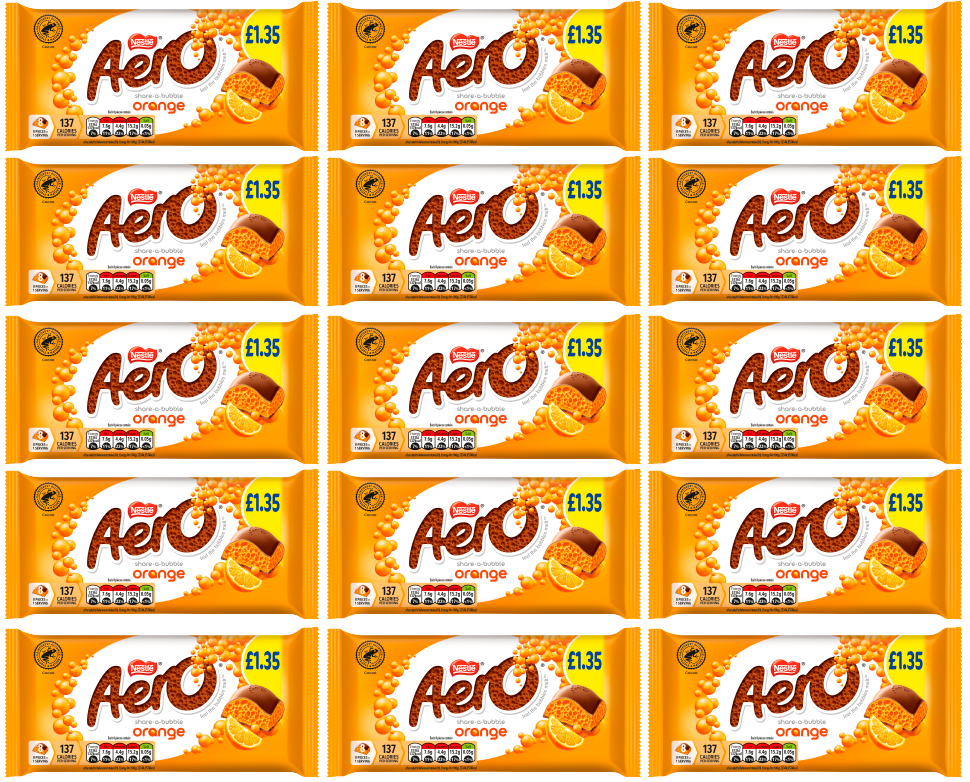 15 x Aero Orange Chocolate Block - 90GM