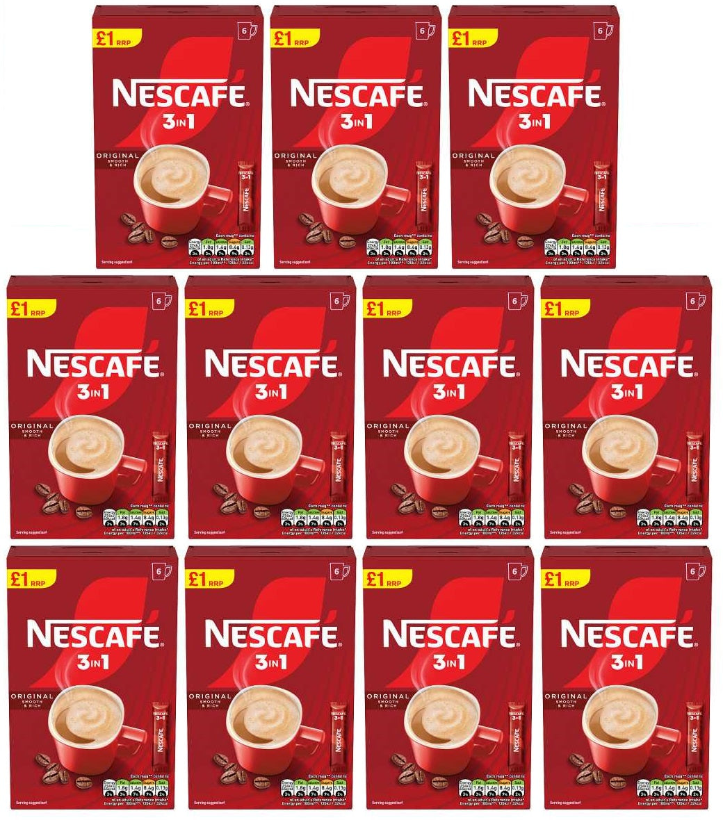 11 x Nescafe 3 In 1 Original - 6X16G