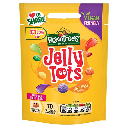 10 x Rowntrees Jellytots Pouch - 120G