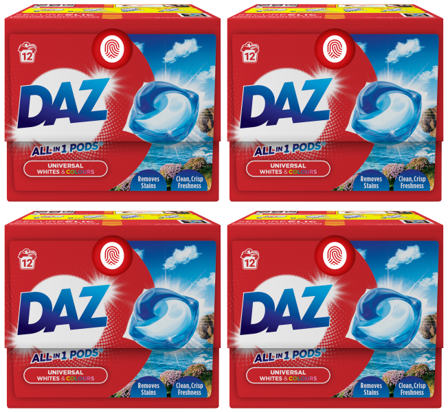 4 x Daz All In 1 Pods - 12 PACK