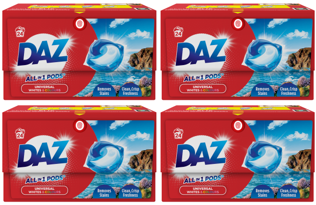 4 x Daz All In 1 Pods - 24 PACK