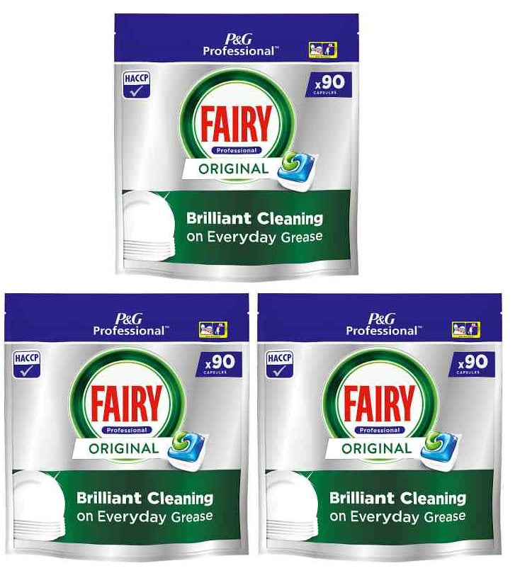 3 x Fairy Professional Dishwasher Capsules All In One Original 1