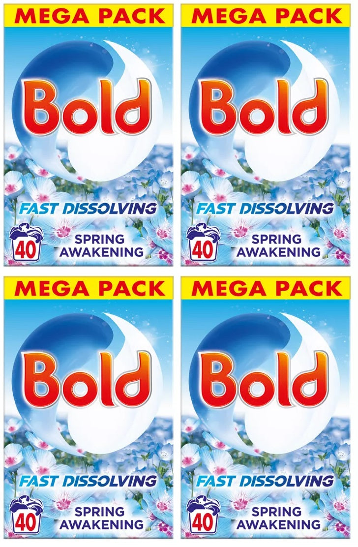 4 x Bold Powder Spring Awakening 40 Wash - 2KG