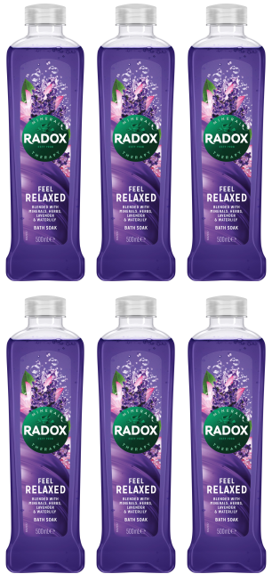 6 x Radox Bath Relaxed 500 Ml