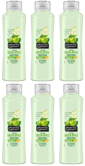 6 x Alberto Balsam Conditioner Green Apple - 350ML