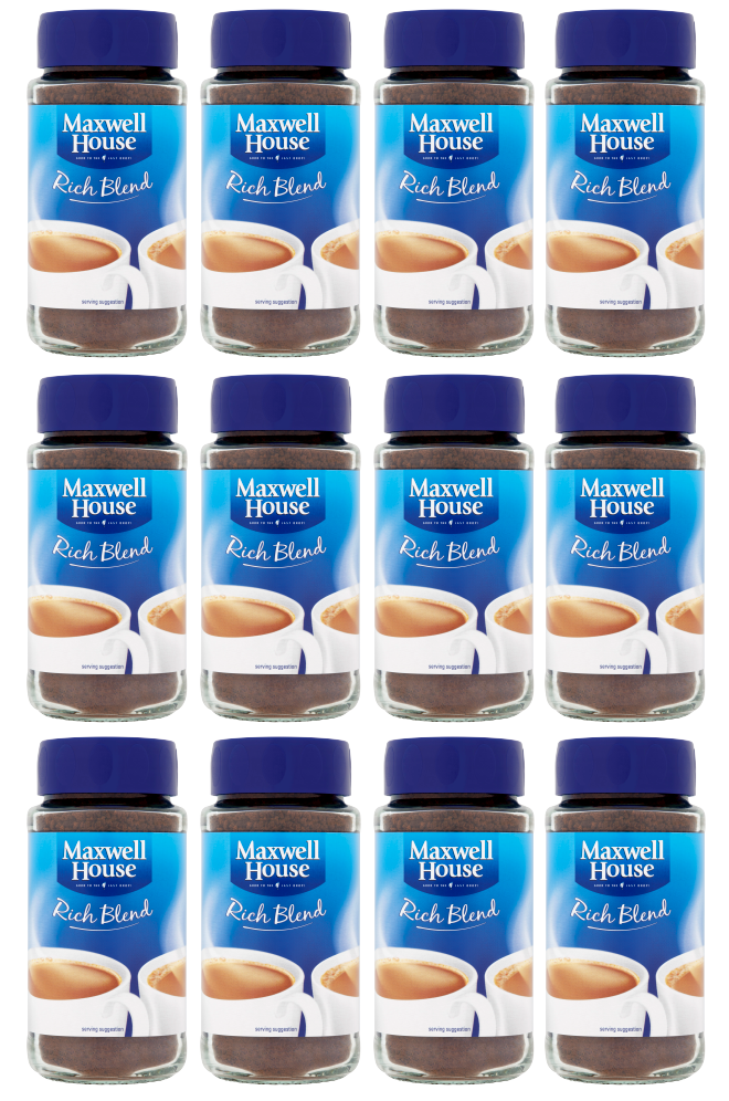 12 x Maxwell House Granules Rich Blend - 100Gm