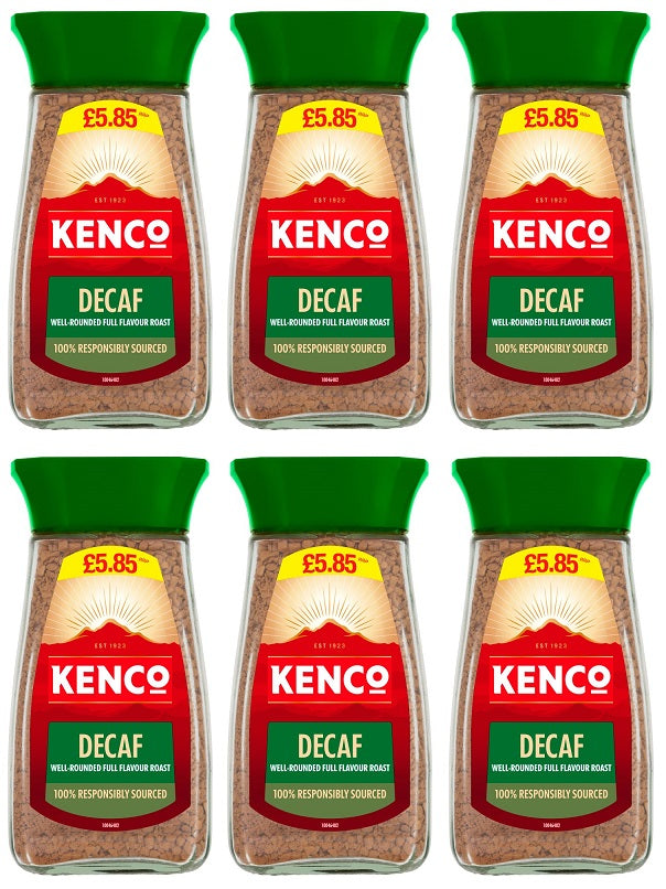 6 X Kenco Decaf Instant Coffee - 100G
