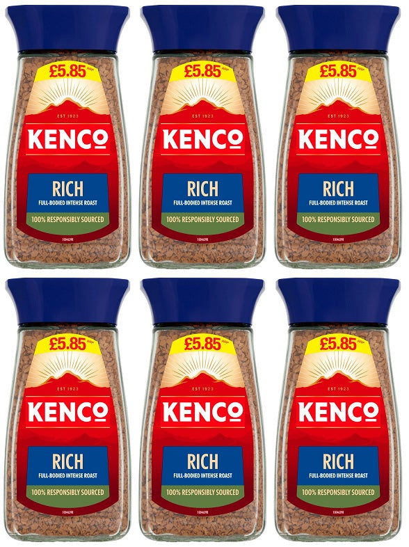 6 X Kenco Rich Instant Coffee - 100G