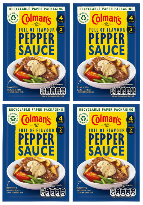 4 x Colmans Pepper Sauce 40G