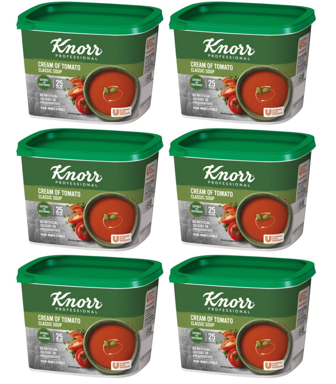 6 x Knorr Professional Classic Cream Of Tomato Soup 4.5L