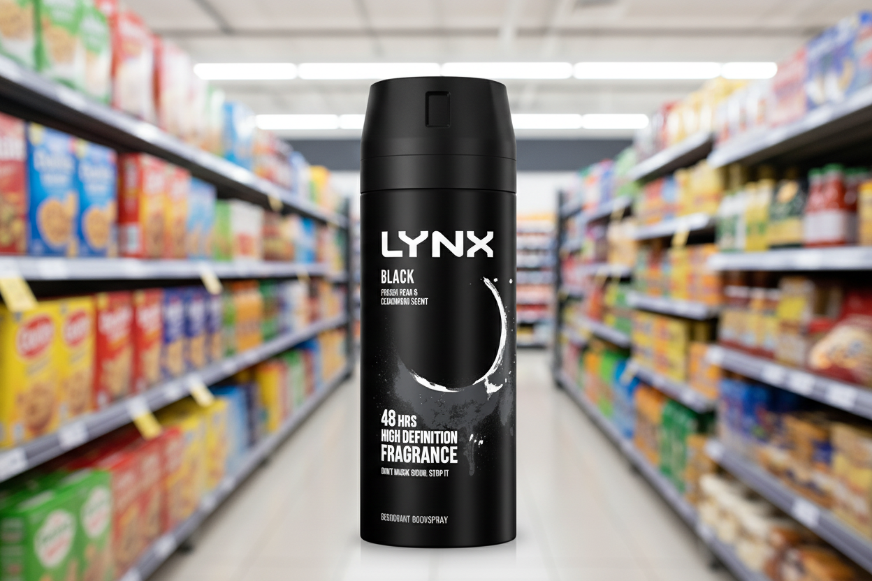 6 x Lynx Body Spray Black 150Ml