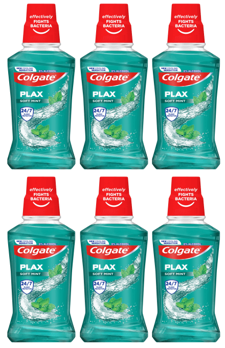 6 x Colgate Plax Soft Mint 250Ml