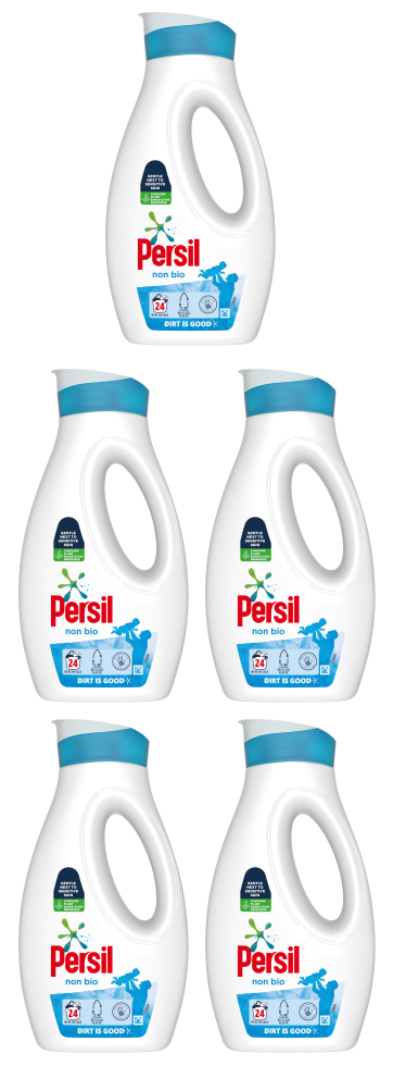 5 x Persil Liquid Non Bio 24 Wash 648Ml