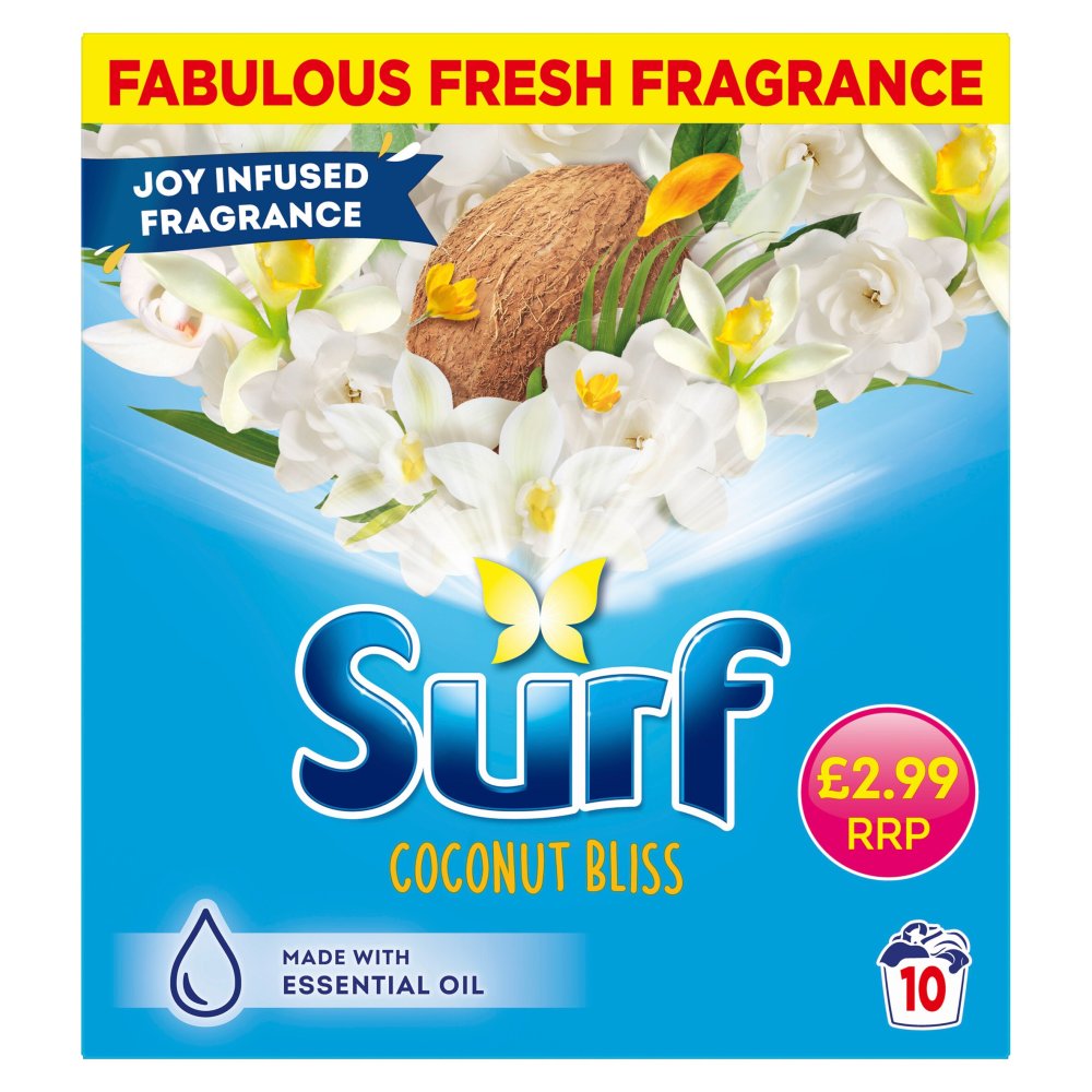 7 x Surf Powder Coconut 10 Wash  Pm - 500GM