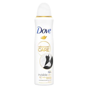 6 x Dove Invisible Dry Anti-Perspirant Deodorant Aerosol 150Ml