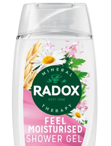 6 x Radox Mineral Therapy Body Wash Feel Moisturised 225 Ml