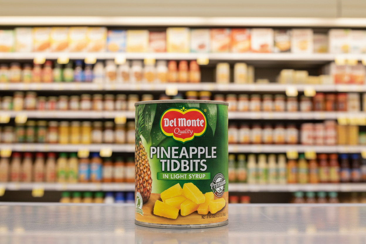 6 x Del Monte Pineapple Pieces 3Kg