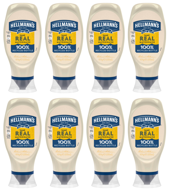 8 x Hellmanns Mayo Squeezy Real 430Ml