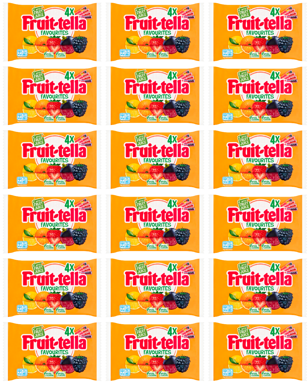 18 x Fruitella Chewy Mix 4Pk 164Gm