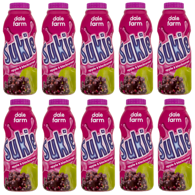 10 x Sukie Apple & Blackcurrant Bottle 500Ml