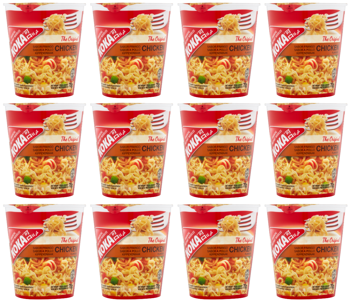 12 x Koka Pot Noodles Chicken 70G