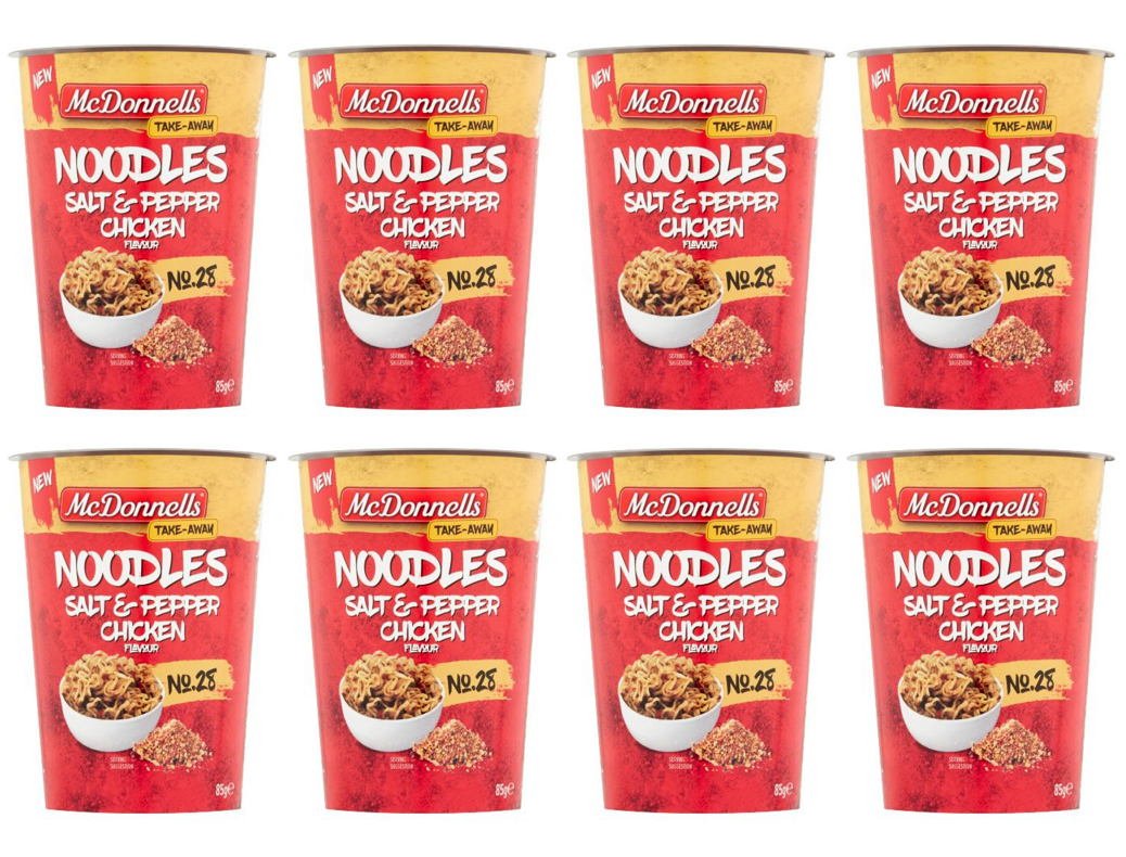 8 x Mcdonnells Salt & Pepper Chicken Noodle Pot 85G