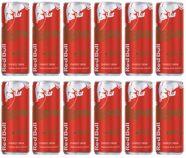 12 x Red Bull Energy Drink Editions Watermelon 250Ml