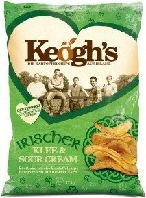 12 x Keogh's Shamrock And Sour Cream 125G