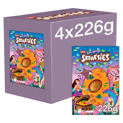 4 x Smarties Under The Sea Giant Egg - 226GM