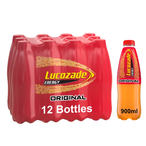 12 x Lucozade Energy Drink Original 900Ml