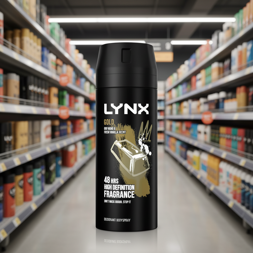 6 x Lynx  Bodyspray Gold 150 Ml